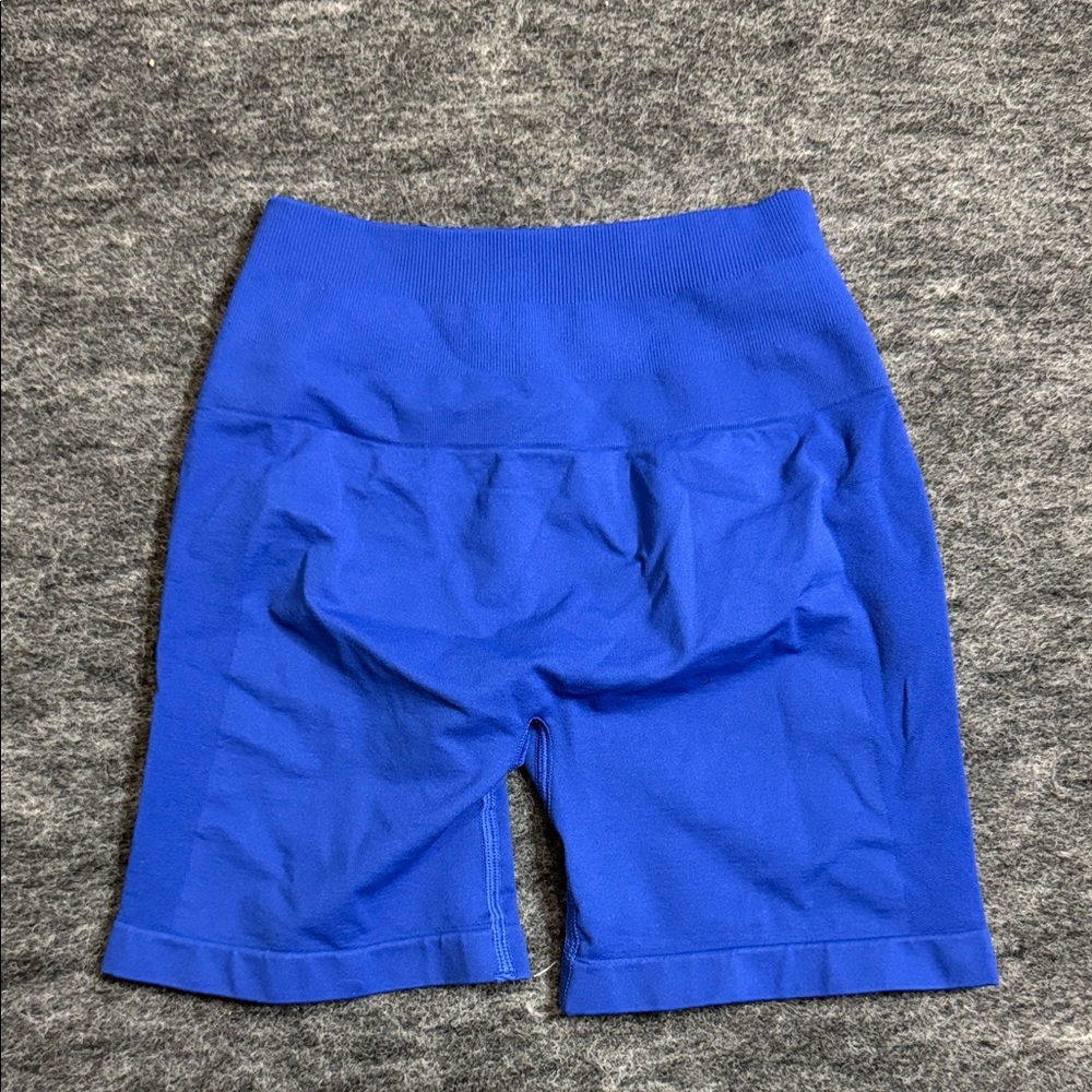 Blue Women's workout  Shorts with bottom lift XS
